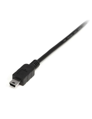 Cable USB de 1m para Cámara - 1x USB A Macho - 1x Mini USB B Macho - Adaptador Negro