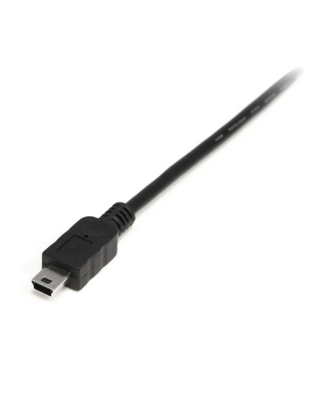 Cable USB de 1m para Cámara - 1x USB A Macho - 1x Mini USB B Macho - Adaptador Negro