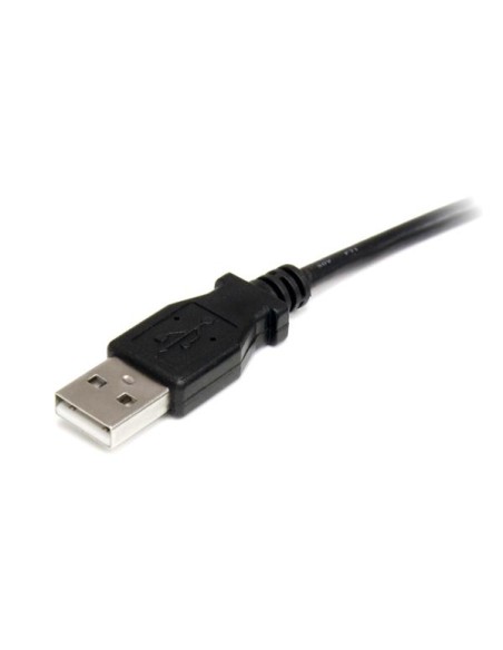 Cable Adaptador de Alimentación de 90cm USB a Conector Coaxial Tipo H 5V DC - Macho a Macho