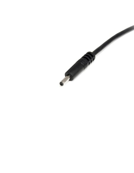 Cable Adaptador de Alimentación de 90cm USB a Conector Coaxial Tipo H 5V DC - Macho a Macho