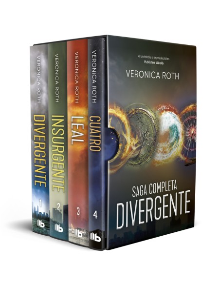 Divergente estuche con Divergente Insurgente Leal Cuatro