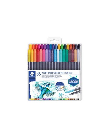 Estuche 36 rotuladores 3001 doble punta desing journey