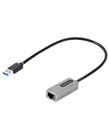 Adaptador USB 3.0 a Ethernet Gigabit de 10/100/1000 para Portátiles - con Cable Incorporado de 30cm - Adaptador USB a RJ45 - Ad