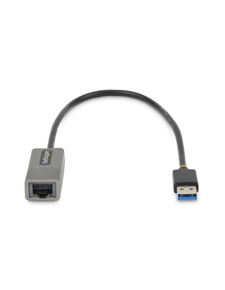 Adaptador USB 3.0 a Ethernet Gigabit de 10/100/1000 para Portátiles - con Cable Incorporado de 30cm - Adaptador USB a RJ45 - Ad