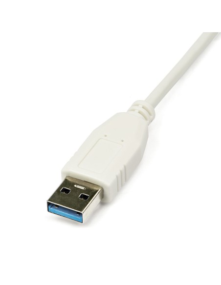 Adaptador Tarjeta de Red Externa NIC USB 3.0 a Ethernet Gigabit de 1 Puerto - 1x RJ45 Hembra - 1x USBA - 10/100/1000 - Adaptado