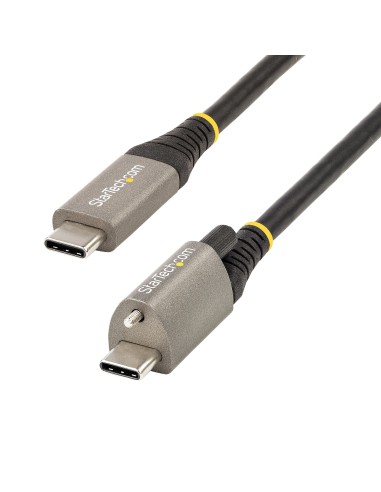 Cable de 1m USB-C con Tornillo Superior de Fijación -10Gbps - Cable Tipo C USB 3.2 Gen 2 - con Carga por Entrega de Alimentació