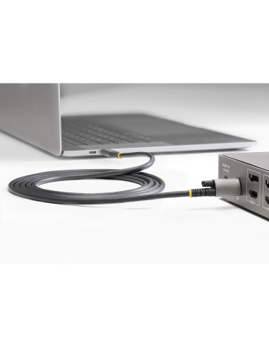 Cable de 1m USB-C con Tornillo Superior de Fijación -10Gbps - Cable Tipo C USB 3.2 Gen 2 - con Carga por Entrega de Alimentació