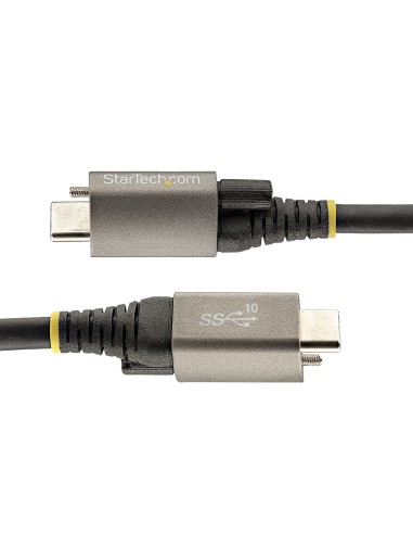 Cable de 1m USB-C con Tornillo Superior de Fijación -10Gbps - Cable Tipo C USB 3.2 Gen 2 - con Carga por Entrega de Alimentació