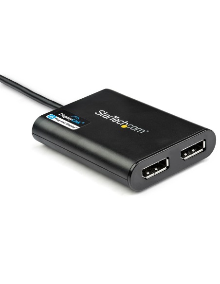Adaptador Gráfico Externo USB 3.0 a DisplayPort Doble 4K60 DisplayLink - Cable Conversor USB 3.0 a DP de Vídeo