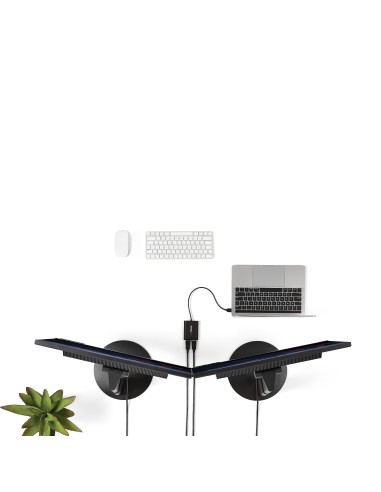 Adaptador Gráfico Externo USB 3.0 a DisplayPort Doble 4K60 DisplayLink - Cable Conversor USB 3.0 a DP de Vídeo