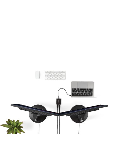 Adaptador Gráfico Externo USB 3.0 a DisplayPort Doble 4K60 DisplayLink - Cable Conversor USB 3.0 a DP de Vídeo