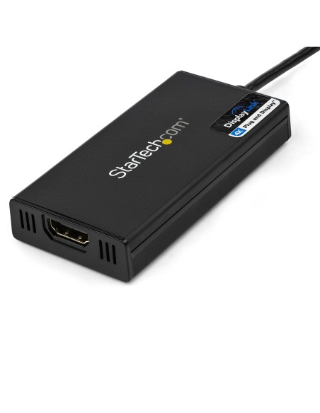 Adaptador Gráfico Externo USB 3.0 a HDMI - UltraHD 4K 30Hz - Certificado DisplayLink - Conversor USB-A a HDMI para Monitor - Ta