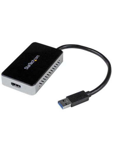 Adaptador de Vídeo Externo USB 3.0 a HDMI con Hub USB 1 Puerto - Tarjeta Gráfica Cable - 1080p