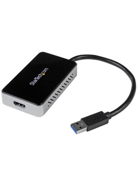 Adaptador de Vídeo Externo USB 3.0 a HDMI con Hub USB 1 Puerto - Tarjeta Gráfica Cable - 1080p