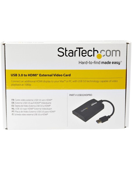 Adaptador USB 3.0 HDMI - Certificado con DisplayLink - 1920x1200