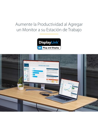 Adaptador USB 3.0 HDMI - Certificado con DisplayLink - 1920x1200