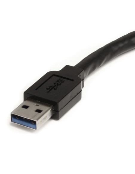 Cable Extensor Alargador USB 3.0 SuperSpeed Activo de 5m - USB A Macho a Hembra - Negro