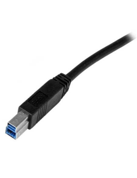Cable Certificado 2m USB 3.0 Super Speed USB B Macho a USB A Macho Adaptador para Impresora - Negro