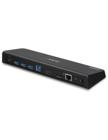 Docking Station USB 3.0 para 2 Monitores HDMI y DisplayPort 4K - USB 3.0 a 4x USB-A, Ethernet, HDMI y DP - Replicador de Puerto