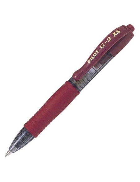 C 12 BOLIGRAFO PILOT G 2 PIXIE BURDEOS PUNTA 07MM