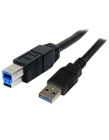 Cable USB 3.0 SuperSpeed Negro de 3 metros - A Macho a B Macho