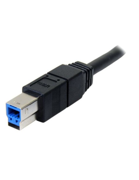 Cable USB 3.0 SuperSpeed Negro de 3 metros - A Macho a B Macho