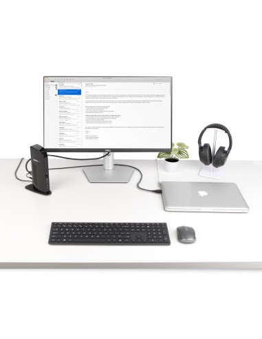 Docking Station USB 3.0 de 2 Monitores para Portátil - HDMI y DVI/VGA - Hub Ladrón 6x USB-A - GbE - Audio - Replicador de Puert