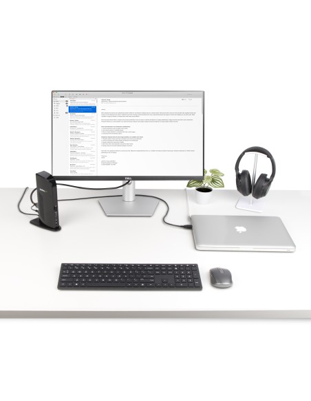 Docking Station USB 3.0 de 2 Monitores para Portátil - HDMI y DVI/VGA - Hub Ladrón 6x USB-A - GbE - Audio - Replicador de Puert