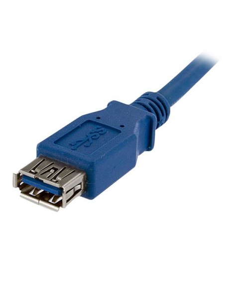 Cable 1m Extensión Alargador USB 3.0 SuperSpeed - Macho a Hembra USB A - Extensor - Azul