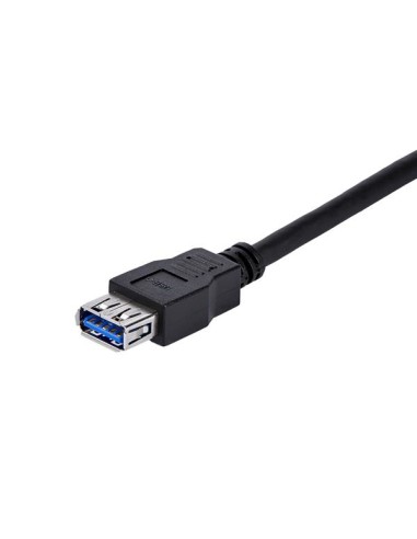 Cable 1m Extensión Alargador USB 3.0 SuperSpeed - Macho a Hembra USB A - Extensor - Negro