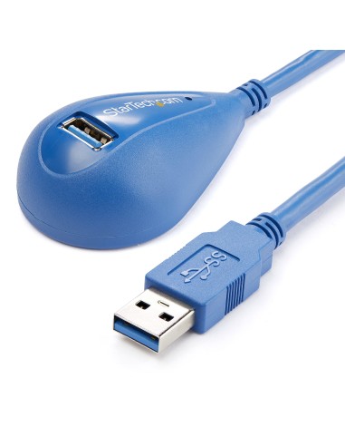Cable de 1,5m Extensión Alargador USB 3.0 SuperSpeed Dock de Sobremesa - Macho a Hembra USB A