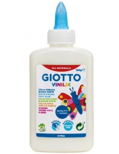 Bote pegamento cola blanca giotto vinilik 120g con aplicador