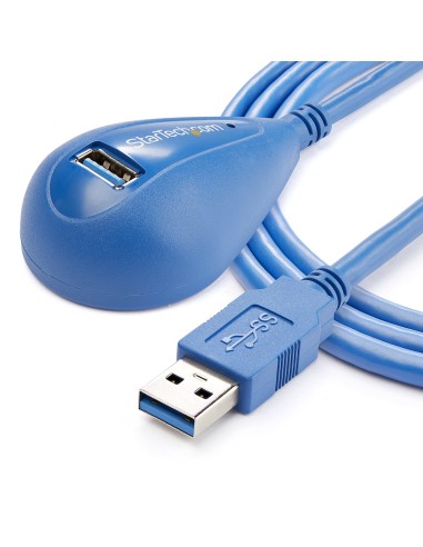 Cable de 1,5m Extensión Alargador USB 3.0 SuperSpeed Dock de Sobremesa - Macho a Hembra USB A
