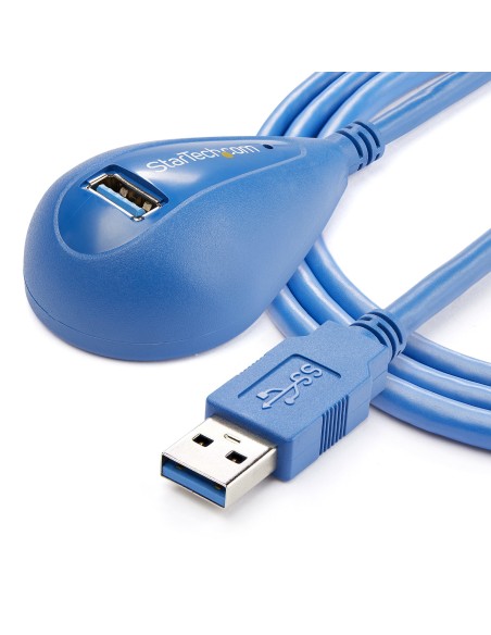 Cable de 1,5m Extensión Alargador USB 3.0 SuperSpeed Dock de Sobremesa - Macho a Hembra USB A