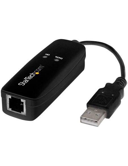 Fax Módem USB 2.0 Externo de 56K V.92 Basado en Hardware - Con Velocidades de Transferencia de Hasta 56Kbps (datos) 14,4Kbps(Fa