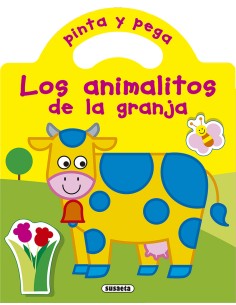 Pinta y pega los animalitos de la granja