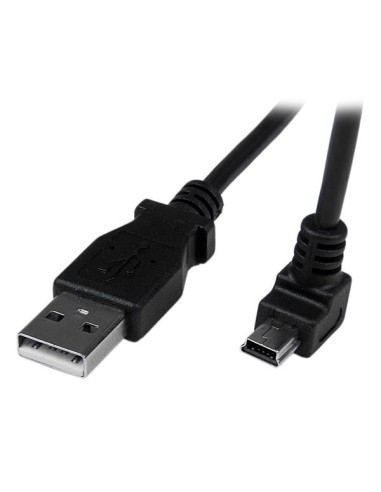 Cable Adaptador 2m USB A Macho a Mini USB B Macho Acodado en Ángulo hacia Abajo