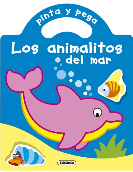 Pinta y pega los animalitos del mar