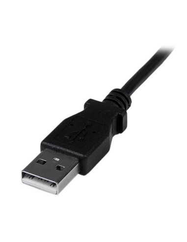 Cable Adaptador 2m USB A Macho a Mini USB B Macho Acodado en Ángulo hacia Abajo