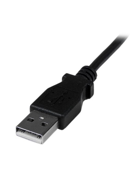 Cable Adaptador 2m USB A Macho a Mini USB B Macho Acodado en Ángulo hacia Abajo