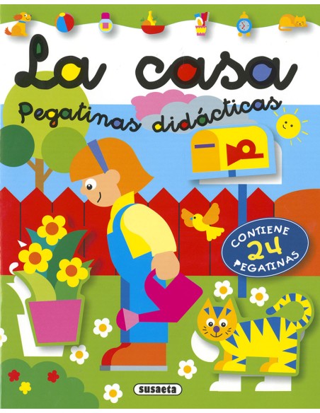 La casa pegatinas didacticas