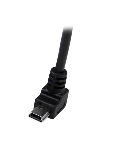 Cable Adaptador 2m USB A Macho a Mini USB B Macho Acodado en Ángulo hacia Abajo