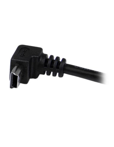Cable Adaptador 2m USB A Macho a Mini USB B Macho Acodado en Ángulo hacia Abajo