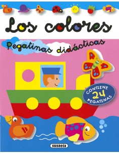 Los colores pegatinas didacticas