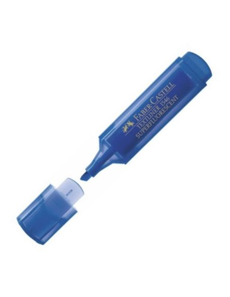 C 10 MARCADORES TEXTLINER 46 AZUL FABER CASTELL