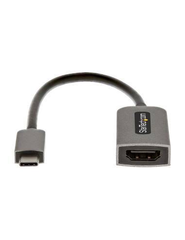 Adaptador USB C a HDMI de Vídeo 4K 60Hz - HDR10 - Conversor Tipo Llave USB Tipo C a HDMI 2.0b Dongle - Convertidor USBC con Mod