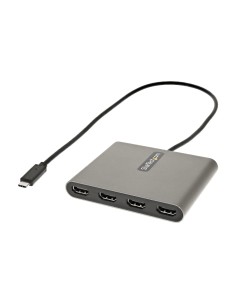 Adaptador USB-C a 4 Puertos HDMI - Tarjeta Gráfica y de Vídeo Externa - Dongle Llave USB Tipo C a 4x HDMI - 1080p a 60Hz - Conve 2