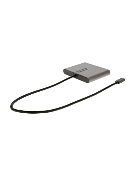 Adaptador USB-C a 4 Puertos HDMI - Tarjeta Gráfica y de Vídeo Externa - Dongle Llave USB Tipo C a 4x HDMI - 1080p a 60Hz - Conv