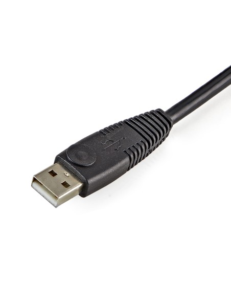Cable KVM 4 en 1 de 1,8m con DVI USB Audio y Micrófono