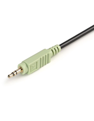 Cable KVM 4 en 1 de 1,8m con DVI USB Audio y Micrófono